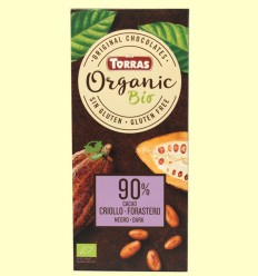 Chocolate Negro 90% Cacao Bio - Torras - 100 gramos