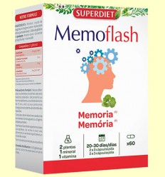 Memoflash Cápsulas - Memoria - Super Diet - 60 cápsulas 
