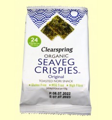 Alga Snack Nori - Clearspring - 4 gramos