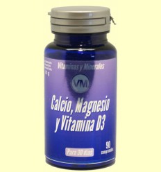 Calcio, Magnesio y Vitamina D3 - Ynsadiet - 90 comprimidos