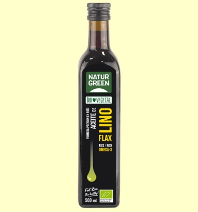 Aceite Virgen de Lino Bio - NaturGreen - 500 ml