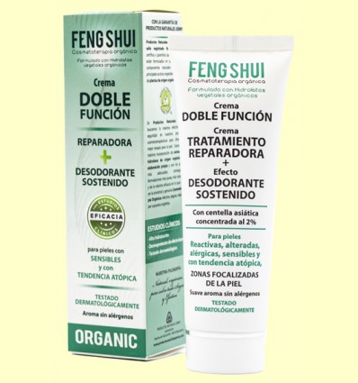 Crema Doble Función Reparadora + Desodorante - Feng Shui - 50 ml