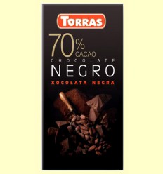 Chocolate Negro 70% Cacao - Torras - 80 gramos