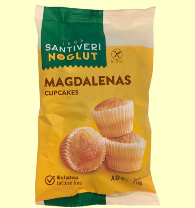 Noglut Magdalenas Sin Gluten - Santiveri - 210 gramos