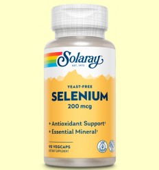 Selenium 200 mcg - Solaray - 90 cápsulas