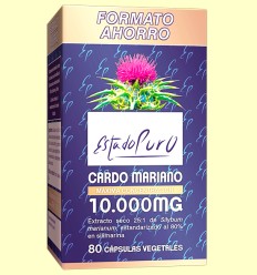 Estado Puro Cardo Mariano 10.000 mg - Tongil - 80 cápsulas